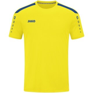 JAKO Koszulka sportowa Trikot Power (Poliester-Interlock, wytrzymały) żółty/royal niebieski Dzieci
