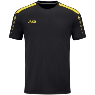 JAKO Koszulka sportowa Trikot Power (Poliester-Interlock, wytrzymały) czarny/żółty dziecięcy