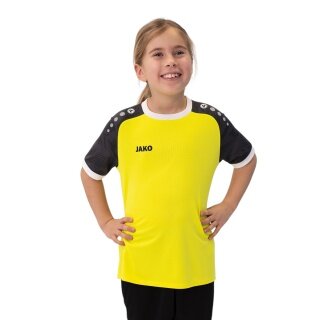 JAKO Sportowa koszulka T-shirt Trikot Iconic (poliestr-Interlock) żółto/czarna dla dzieci