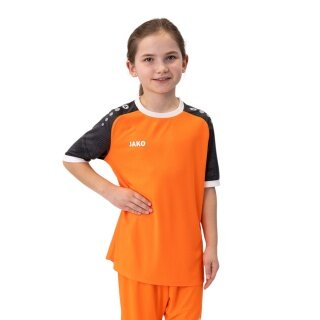 JAKO Koszulka sportowa Trikot Iconic (Poliester-Interlock) pomarańczowo/czarna dla dzieci