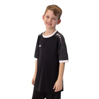 JAKO Sportowa koszulka T-shirt Trikot Iconic (poliestr-Interlock) czarno-biała dziecięca
