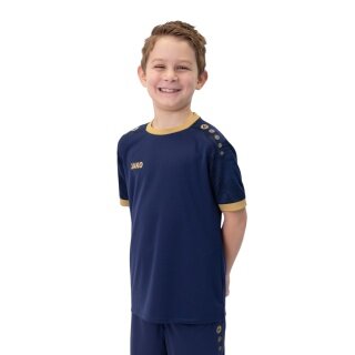 JAKO Koszulka sportowa Trikot Iconic (Interlock poliesterowy) granatowo/złota dla dzieci