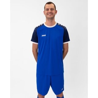 JAKO Koszulka sportowa Trikot Iconic (Interlock poliestrowy) niebieska/granatowa męska