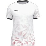 JAKO Sportowa koszulka T-shirt Trikot Sonic KA (szybkoschnąca, wytrzymała) biało/czerwono/szara dla dzieci