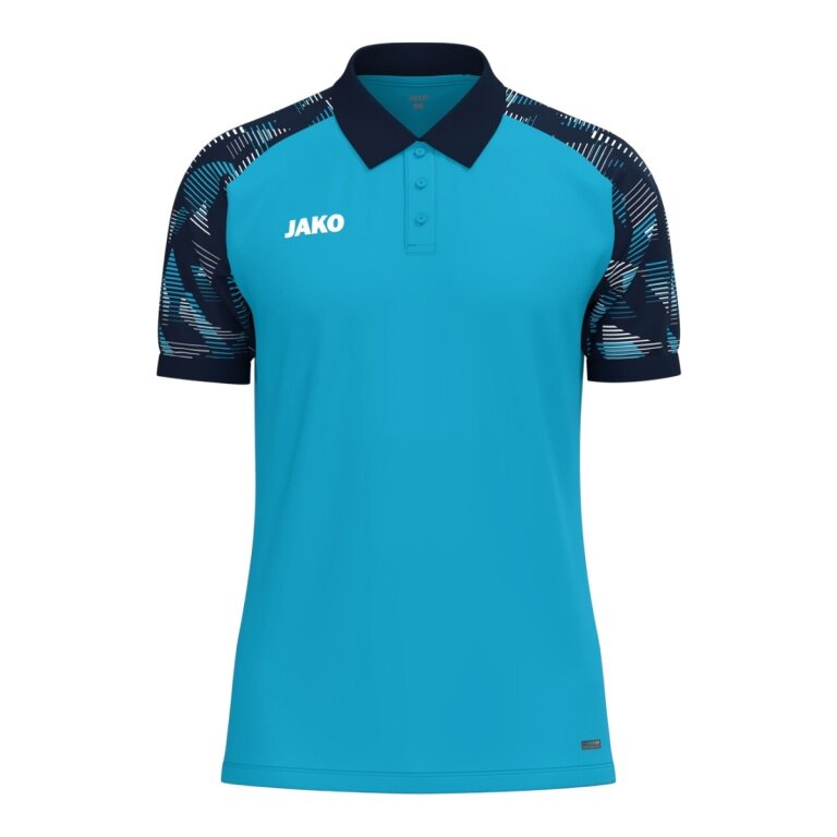JAKO Sport-Polo Sonic (lekkie, oddychające) aquablau/marineblau dla mężczyzn