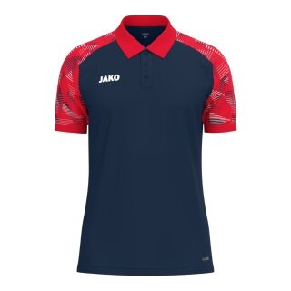 JAKO Sport-Polo Sonic (lekkie, oddychające) granatowo/czerwone dla mężczyzn