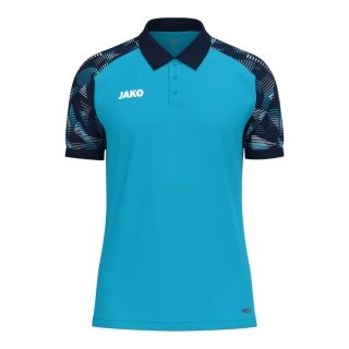 JAKO Sport-Polo Sonic (lekkie, oddychające) aquablau/marineblau dla chłopców