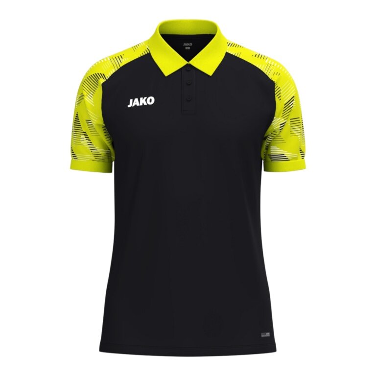 JAKO Sport-Polo Sonic (lekkie, oddychające) czarne/neonowożółte dla chłopców