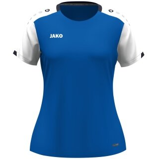 Koszulka sportowa JAKO Dynamic (100% rec. poliester) niebieska/biała/granatowa damska