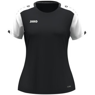 JAKO Koszulka sportowa Dynamic (100% rec. poliester) czarna/biała/antracytowa dla kobiet