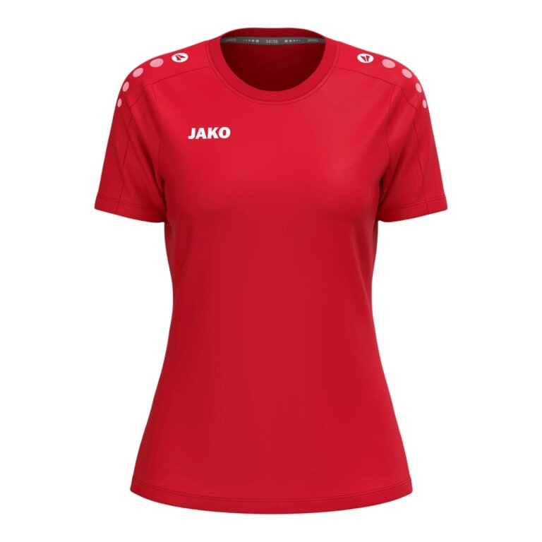 JAKO Sportowa koszulka T-Shirt One Cotton (mieszanka bawełny) czerwona damska