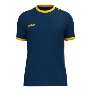 JAKO Sportowa koszulka One Trikot (100% rec. poliester) granatowo-żółta dziecięca