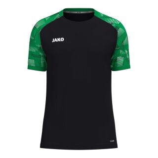 JAKO Koszulka sportowa Sonic (oddychająca, wytrzymała) czarna/zielona dla chłopców