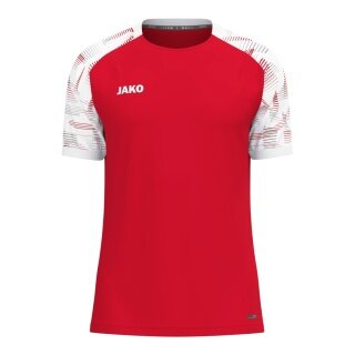 JAKO Koszulka sportowa Sonic (oddychająca, wytrzymała) czerwona/biała dla chłopców