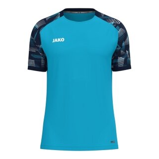 JAKO Koszulka sportowa Sonic (oddychająca, wytrzymała) aquablau/marineblau dla chłopców