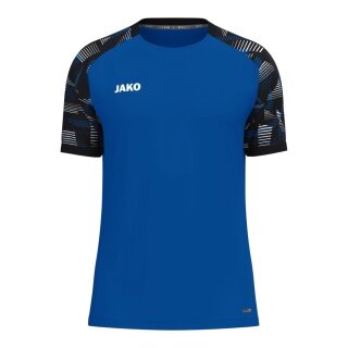 JAKO Koszulka sportowa Sonic (oddychająca, wytrzymała) niebiesko-czarna męska