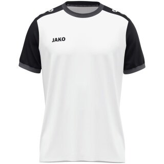 JAKO Sportowa koszulka Dynamic Trikot (mikrowłókno poliestrowe) biała/czarna dziecięca