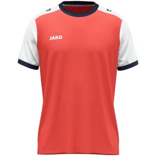 JAKO Sportowa koszulka Dynamic Trikot (mikrowłókno poliestrowe) koralowo-biała dla dzieci