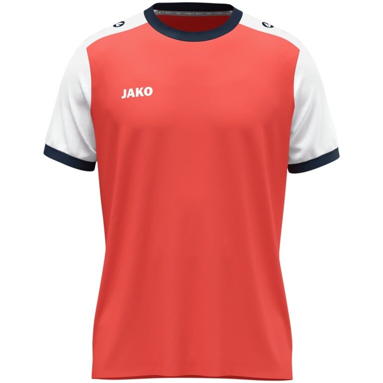 JAKO Sportowa koszulka Dynamic Trikot (mikrowłókno poliestrowe) koralowo-biała dla dzieci