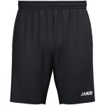 JAKO Spodenki sportowe (Webshort) One (Micro-Twill, boczne kieszenie z zamkiem błyskawicznym) krótkie czarne męskie