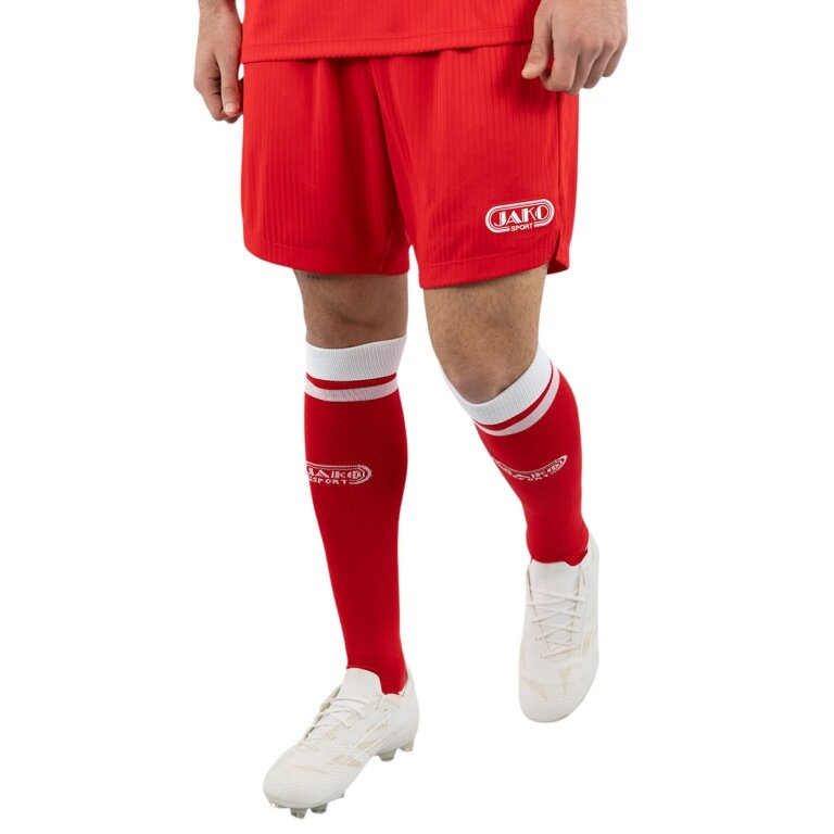 JAKO Spodenki sportowe Retro (przyjemne wrażenie noszenia) krótkie czerwone męskie