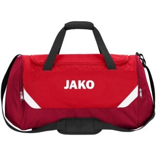 JAKO Torba sportowa Iconic (Rozmiar S - 28 litrów) czerwony/winny - 45x24x26cm