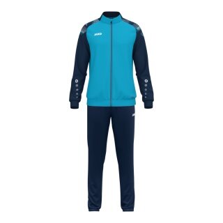 JAKO dres treningowy (dres poliestrowy) Sonic - 100% recyklingowany poliester - aquablau/marineblau mężczyźni