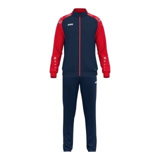 JAKO dres treningowy (dres poliestrowy) Sonic - 100% recyklingowany poliester - granatowy/czerwony męski