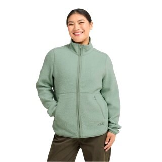 Kurtka polarowa Jack Wolfskin Lite Curl Full-Zip w kolorze szałwiowym dla kobiet