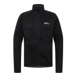 Kurtka polarowa Jack Wolfskin Taiga Full Zip (elastyczne mankiety) czarna męska