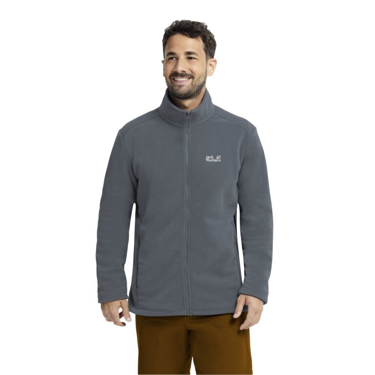 Kurtka polarowa Jack Wolfskin Taunus 200 Full Zip (ciepła, optymalna swoboda ruchów) szara męska