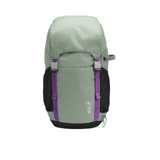 Plecak turystyczny dla dzieci Jack Wolfskin Explorer (wygodny system nośny, dla dzieci od 6 roku życia) szałwiowa zieleń 20 litrów