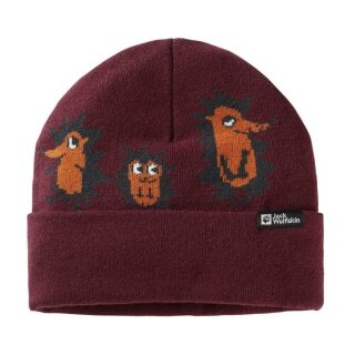 Jack Wolfskin Czapka (Beanie) Gleely - różowoberry dziecięca