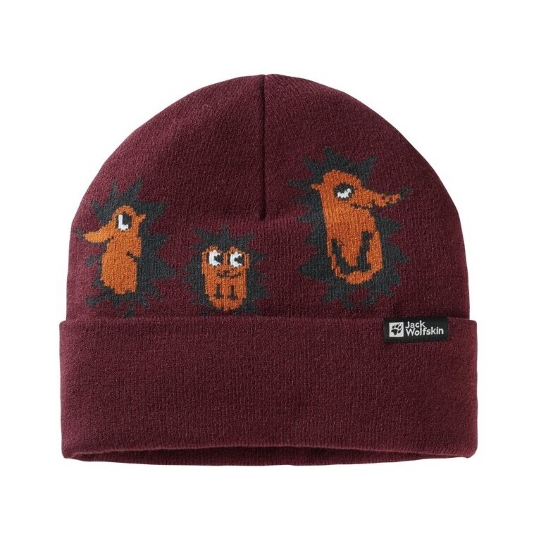 Jack Wolfskin Czapka (Beanie) Gleely - różowoberry dziecięca