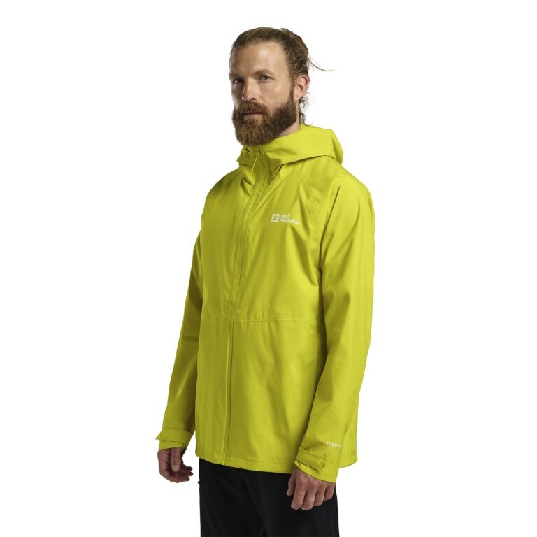 Kurtka przeciwdeszczowa Jack Wolfskin Prelight 2.5 Lagen LT (lekka, wodoodporna, oddychająca) żółta męska