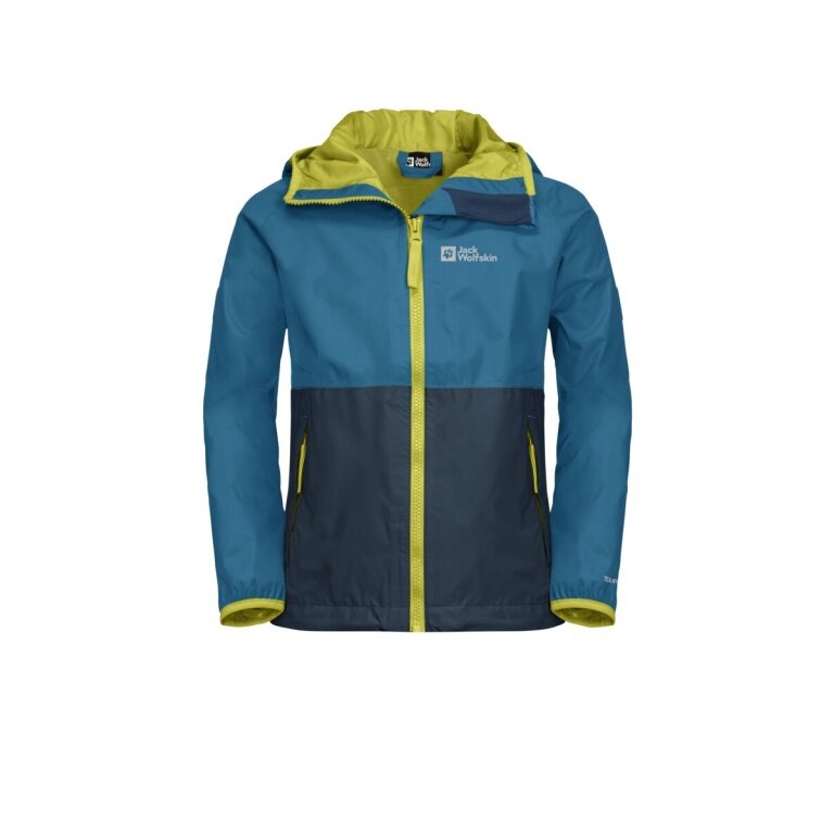 Jack Wolfskin Kurtka przeciwdeszczowa Rainy Days (oddychająca, wiatroszczelna, wodoodporna) niebieski Everest Dzieci