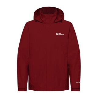 Kurtka przeciwdeszczowa Jack Wolfskin Trailtime 2-warstwowa (wodoodporna, oddychająca) czerwona męska