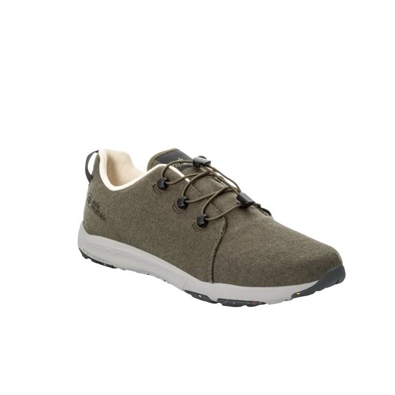 Jack Wolfskin Sneaker Spirit Wool Low (lekka, elastyczna podeszwa) mossgrün męskie