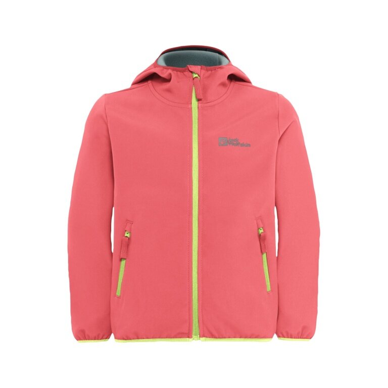 Kurtka softshell Jack Wolfskin Fourwinds (wiatroszczelna, ocieplona) 2025 sunset pink/coral dla dziewczynek