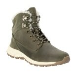 Jack Wolfskin Zimowe buty Queenstown City Texapore Mid (Skóra, wodoodporne) moss green Damskie