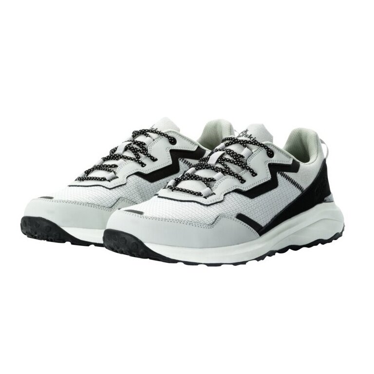 Jack Wolfskin codzienne buty podróżne Dromoventure Low (wodoodporne, oddychające) jasnoszare/czarne męskie