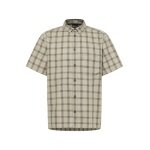 Koszula wędrowna Jack Wolfskin Planalto (bawełna organiczna) krótki rękaw beżowa męska