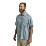 Koszula wędrowna Jack Wolfskin Meseta (szybkoschnąca, oddychająca) Krótki rękaw granatowa męska