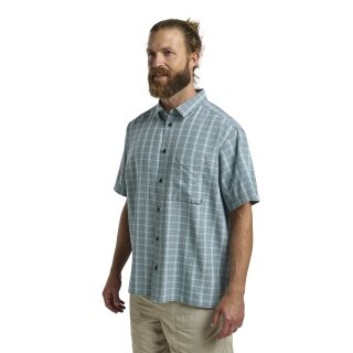 Koszula wędrowna Jack Wolfskin Meseta (szybkoschnąca, oddychająca) Krótki rękaw granatowa męska