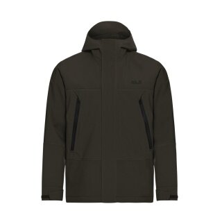 Kurtka turystyczna/jesienna Jack Wolfskin Onera 2L (wodoodporna, wiatroszczelna) moss khakigrün męska
