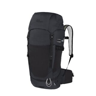 Jack Wolfskin Plecak turystyczny Wolftrail RECCO (do wielodniowych wędrówek z chipem lokalizacyjnym RECCO) szary phantom 34 litry
