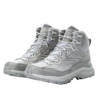 Jack Wolfskin Buty trekkingowe Cyrox Texapore Mid (Skóra/Tekstylia, wodoodporne) szare męskie