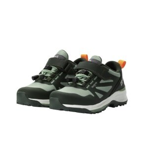 Buty trekkingowe Jack Wolfskin Villi Hiker Texapore Low (wodoodporne, oddychające) ciemnozielone/mint dziecięce