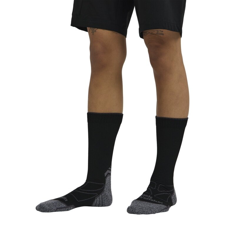 Skarpety wędrowne Jack Wolfskin Crew Vojo Light CL (zapobiegające nieprzyjemnym zapachom, szybko schnące) czarne - 1 para