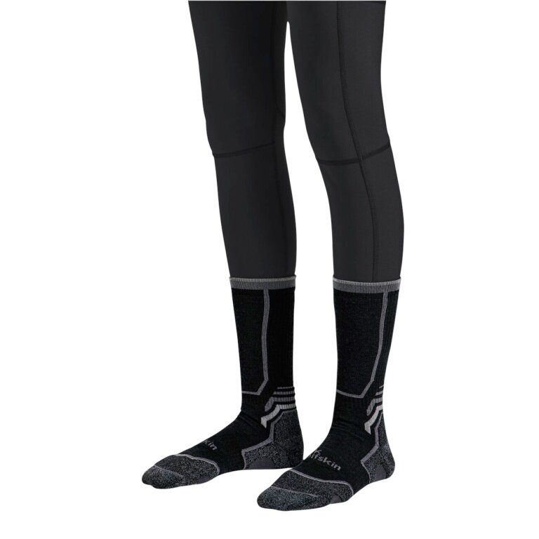Skarpety trekkingowe Jack Wolfskin Trek Merino CL Crew (mieszanka wełny merino, oddychające) czarne - 1 para
